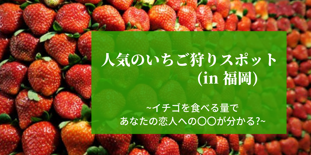 人気のいちご狩りスポット7選 In福岡 イチゴを食べる量であなた